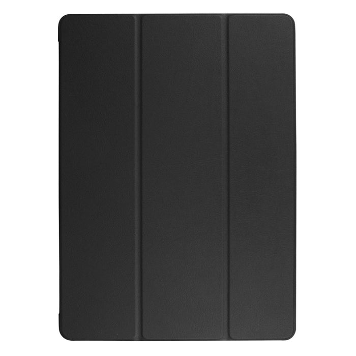 Funda de cuero inteligente con tapa horizontal Custer Texture con soporte plegable 3 y función de suspensión / activación para iPad Pro de 12,9 pulgadas 2017/2015
