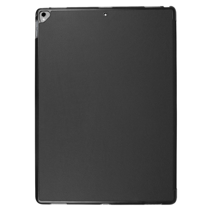 Funda de cuero inteligente con tapa horizontal Custer Texture con soporte plegable 3 y función de suspensión / activación para iPad Pro de 12,9 pulgadas 2017/2015