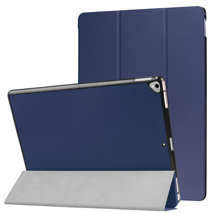 Funda de cuero inteligente con tapa horizontal Custer Texture con soporte plegable 3 y función de suspensión / activación para iPad Pro de 12,9 pulgadas 2017/2015