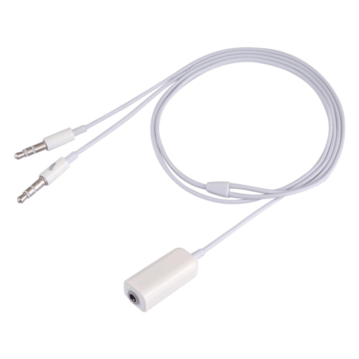 Conector de micrófono hembra de 3,5 mm a macho de 3,5 mm + cable adaptador de conector de auricular macho de 3,5 mm para computadora Apple, longitud: 78 cm
