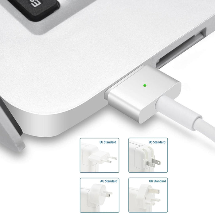 A1424 85W 20V 4.25A Adaptador de corriente MagSafe 2 de 5 pines para MacBook, longitud del cable: 1,6 m, enchufe de EE. UU.