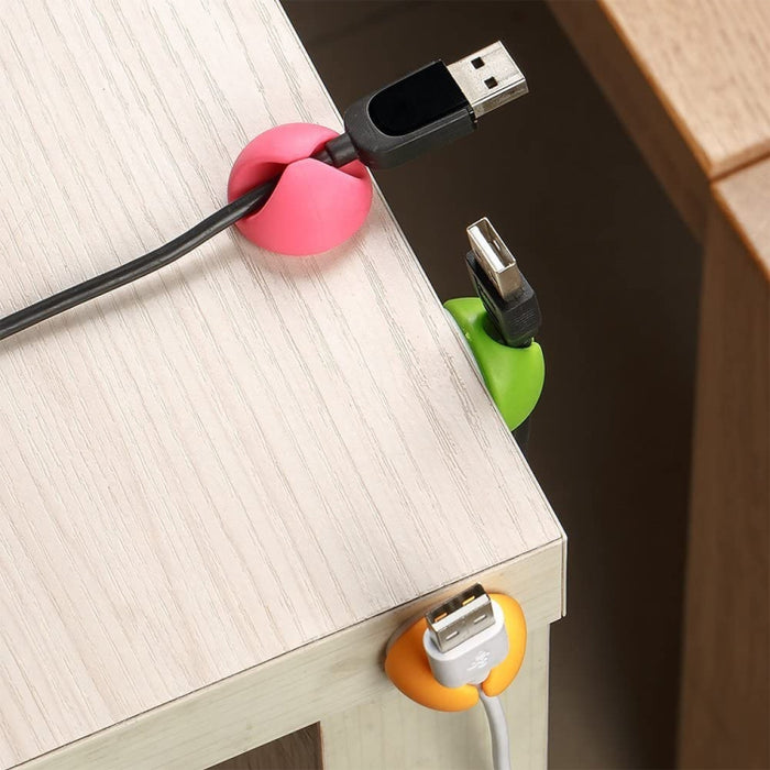 6 x Clips para cables multiusos Organizador de caída de cables