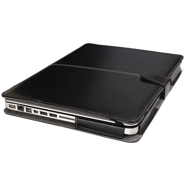 Funda de cuero para portátil con cierre a presión para MacBook Pro de 13,3 pulgadas
