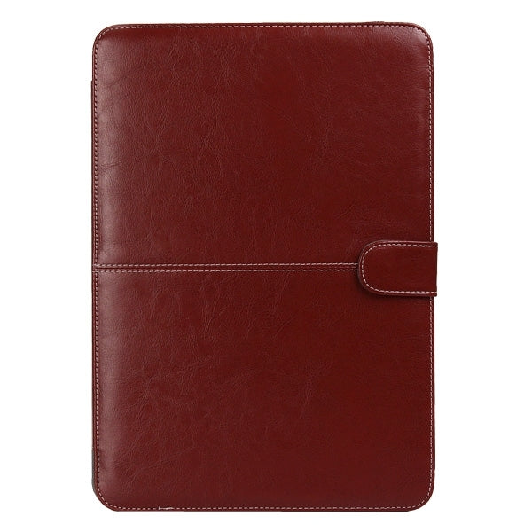 Funda de piel para portátil con cierre a presión para MacBook Pro Retina de 15,4 pulgadas