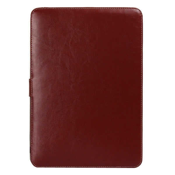 Funda de piel para portátil con cierre a presión para MacBook Pro Retina de 15,4 pulgadas