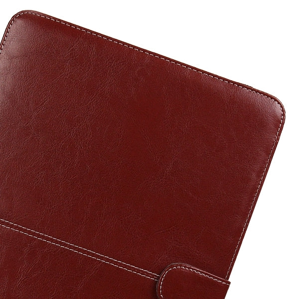 Funda de piel para portátil con cierre a presión para MacBook Pro Retina de 15,4 pulgadas