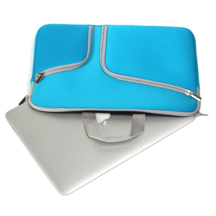 Bolso doble del ordenador portátil del bolso de la cremallera del bolsillo para Macbook Air 11,6 pulgadas