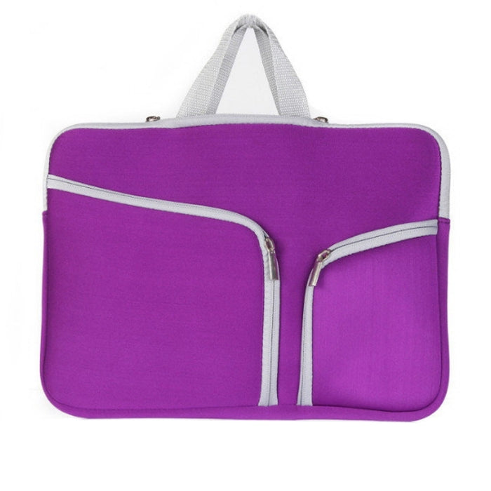 Bolso doble del ordenador portátil del bolso de la cremallera del bolsillo para Macbook Air 11,6 pulgadas
