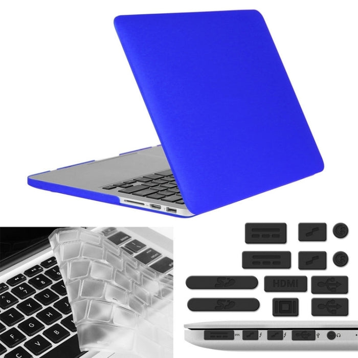 ENKAY para Macbook Pro Retina de 13,3 pulgadas (versión de EE. UU.) / A1425 / A1502 Hat-Prince 3 en 1 Estuche protector de plástico rígido esmerilado con protector de teclado y tapón antipolvo para puerto
