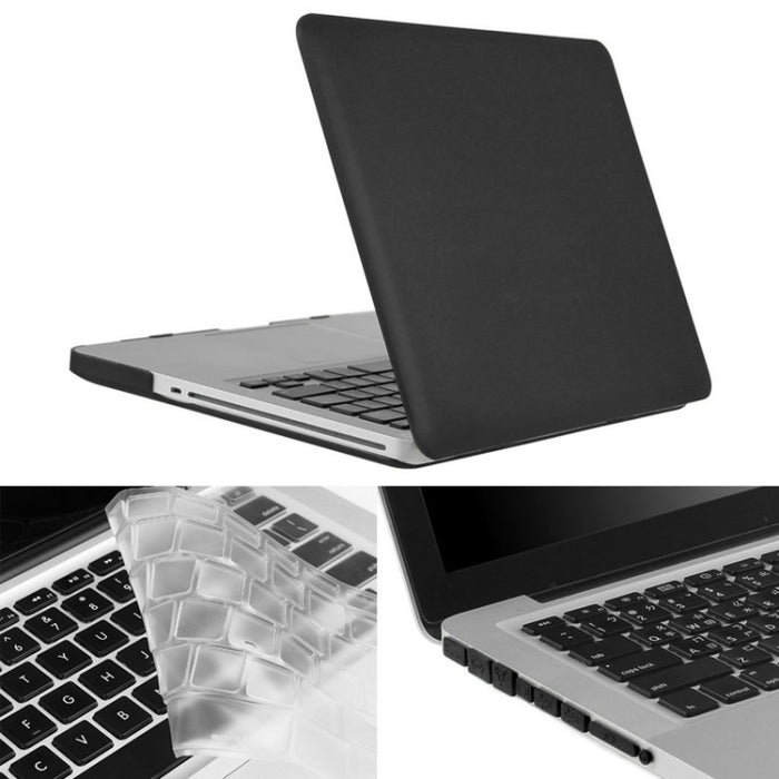 ENKAY para Macbook Pro de 15,4 pulgadas (versión de EE. UU.) / A1286 Hat-Prince 3 en 1 Estuche protector de plástico rígido esmerilado con protector de teclado y tapón antipolvo para puerto