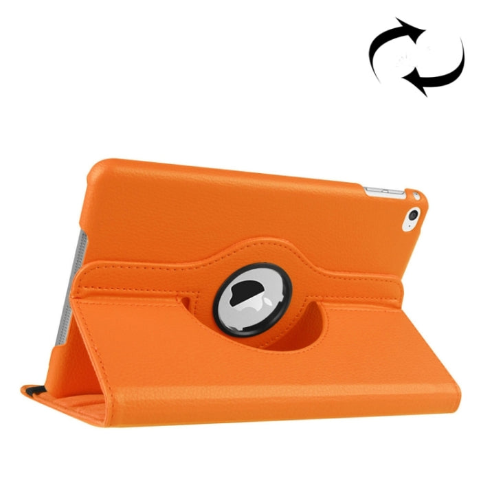 Litchi Texture Funda de cuero inteligente giratoria de 360 grados con soporte para iPad mini 4 / mini 5