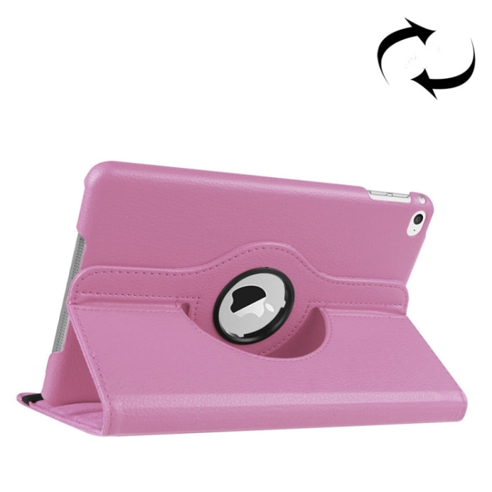 Litchi Texture Funda de cuero inteligente giratoria de 360 grados con soporte para iPad mini 4 / mini 5