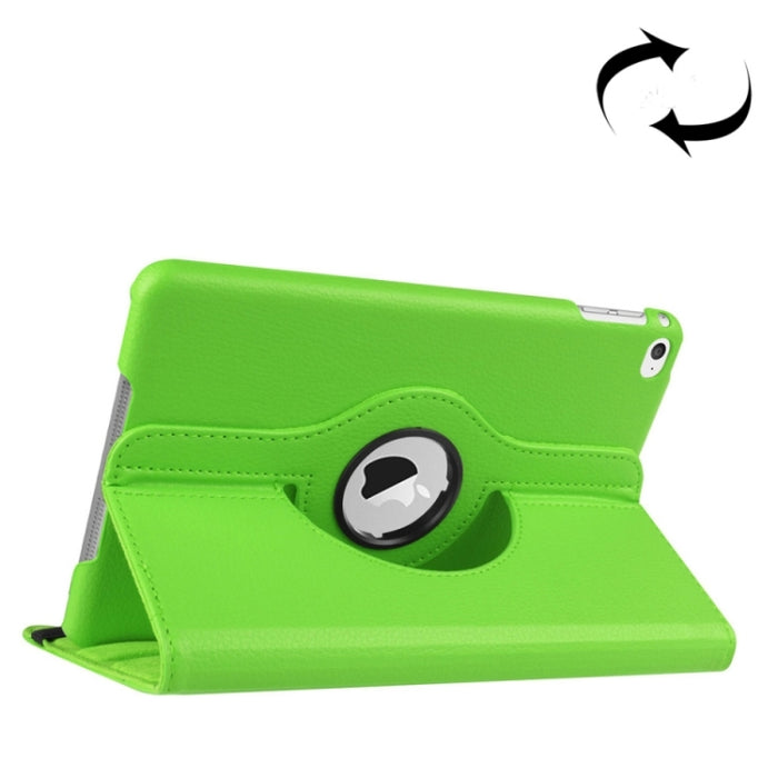 Litchi Texture Funda de cuero inteligente giratoria de 360 grados con soporte para iPad mini 4 / mini 5