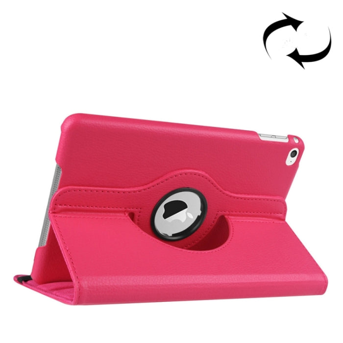 Litchi Texture Funda de cuero inteligente giratoria de 360 grados con soporte para iPad mini 4 / mini 5