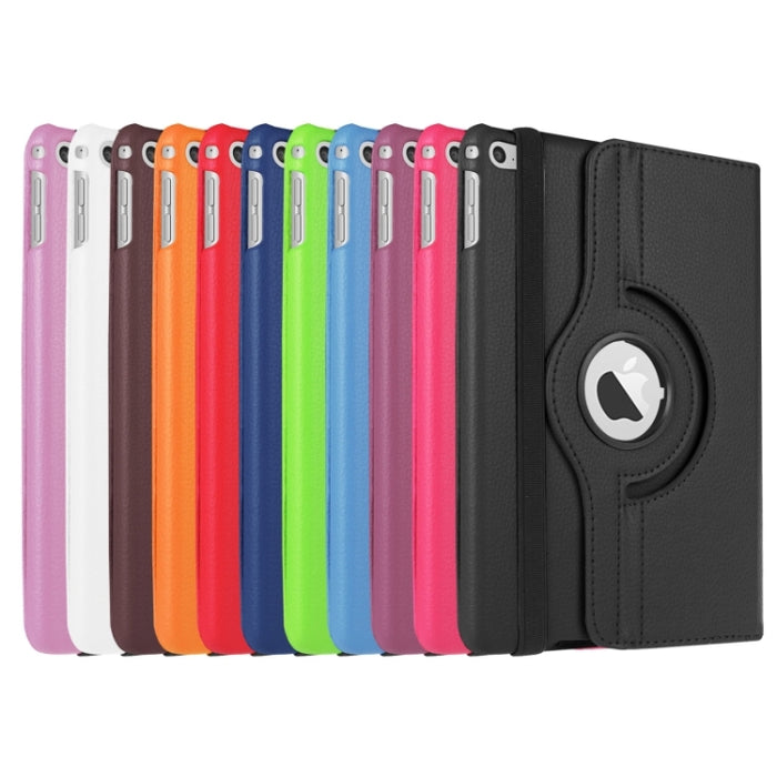Litchi Texture Funda de cuero inteligente giratoria de 360 grados con soporte para iPad mini 4 / mini 5