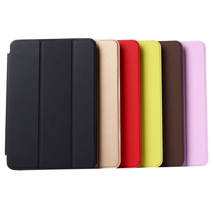 Funda de cuero de color sólido con tapa horizontal con soporte y función de suspensión/activación para iPad mini 4