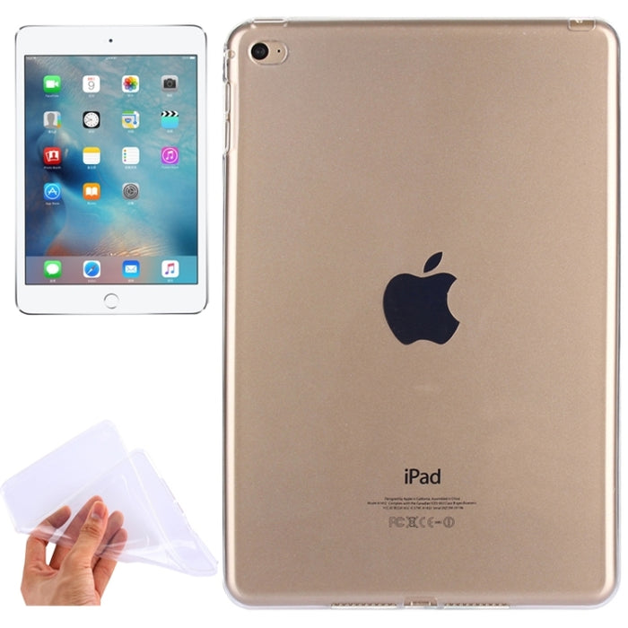 Funda protectora transparente y suave de TPU para iPad mini 4