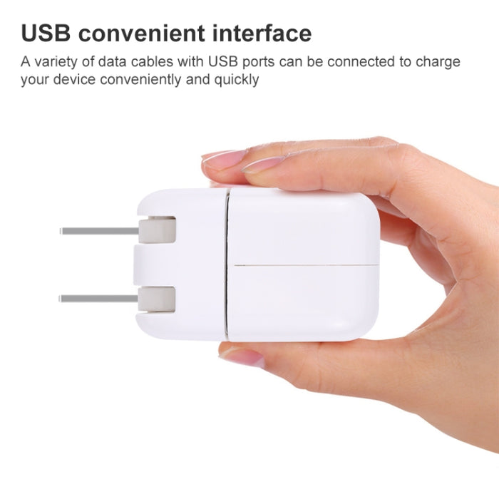 Adaptador de carga USB de 10 W con enchufe plegable, enchufe estadounidense