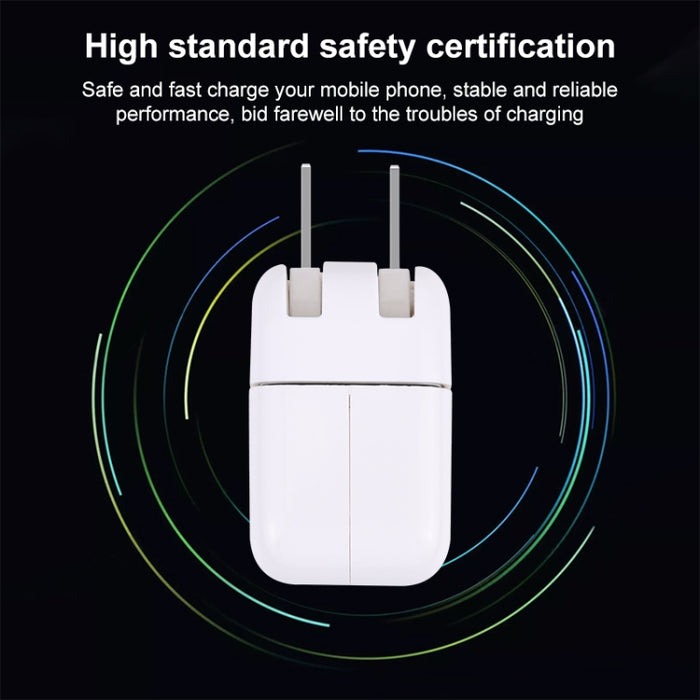 Adaptador de carga USB de 10 W con enchufe plegable, enchufe estadounidense