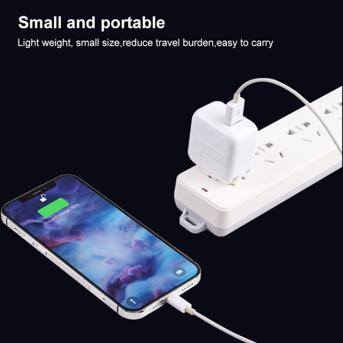 Adaptador de carga USB de 10 W con enchufe plegable, enchufe estadounidense
