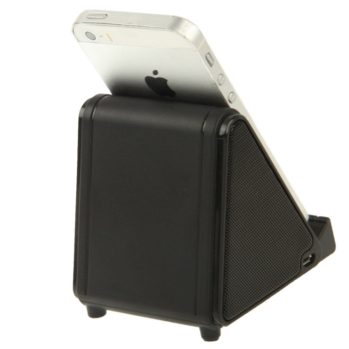 Soporte de altavoz de inducción amplificador de audio mágico inalámbrico para iPhone 5 y 5S y 5C / 4 y 4S (negro)