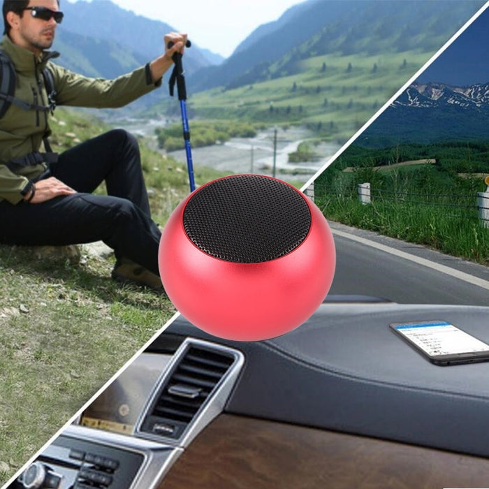 Mini Altavoz Bluetooth Inalámbrico de Metal, Manos Libres, Indicador LED