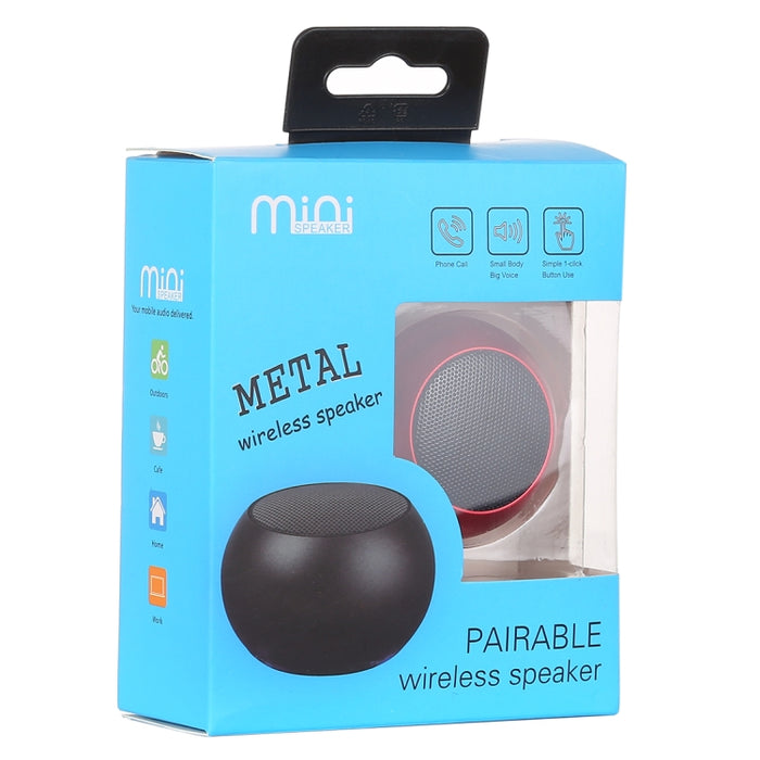 Mini Altavoz Bluetooth Inalámbrico de Metal, Manos Libres, Indicador LED