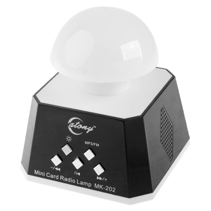 Altavoz multiluces CT-0019 con radio FM, compatible con tarjeta TF