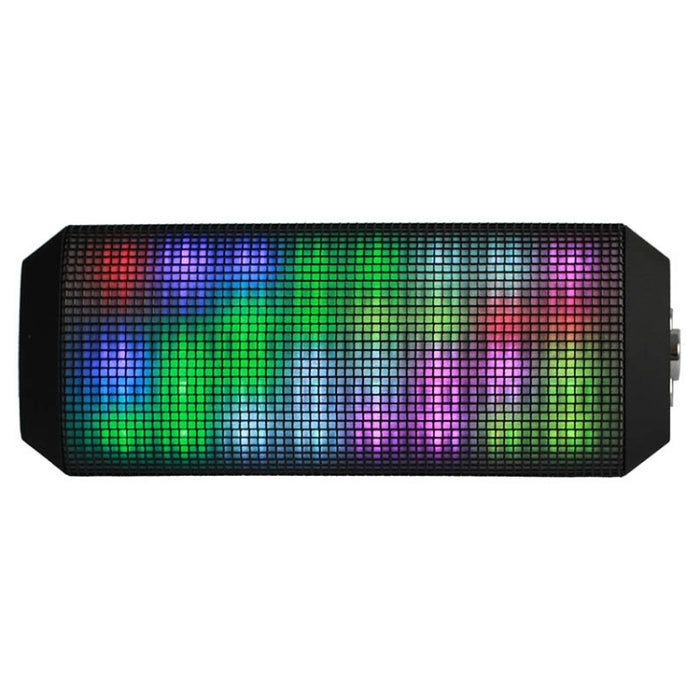 Altavoz Bluetooth YM-339 2 x 5W con luces LED, compatible con tarjeta TF