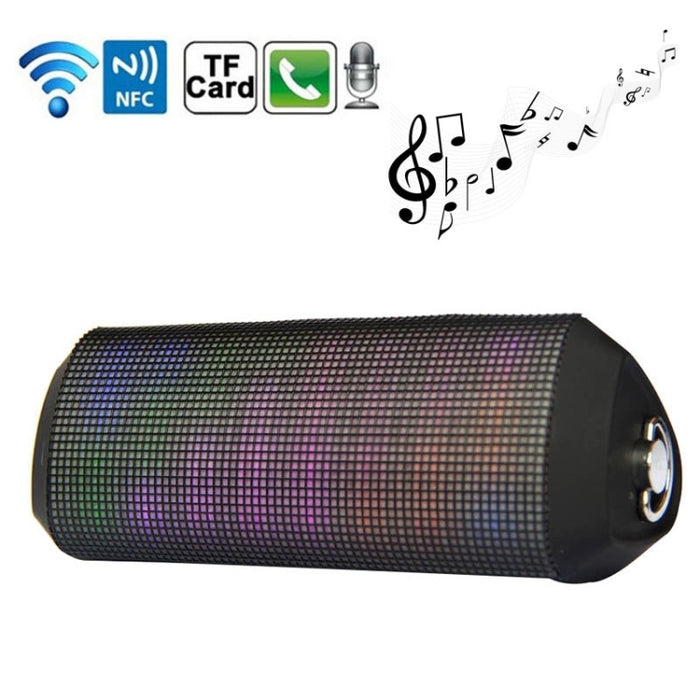Altavoz Bluetooth YM-339 2 x 5W con luces LED, compatible con tarjeta TF