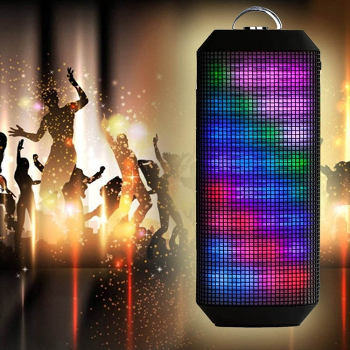 Altavoz Bluetooth YM-339 2 x 5W con luces LED, compatible con tarjeta TF