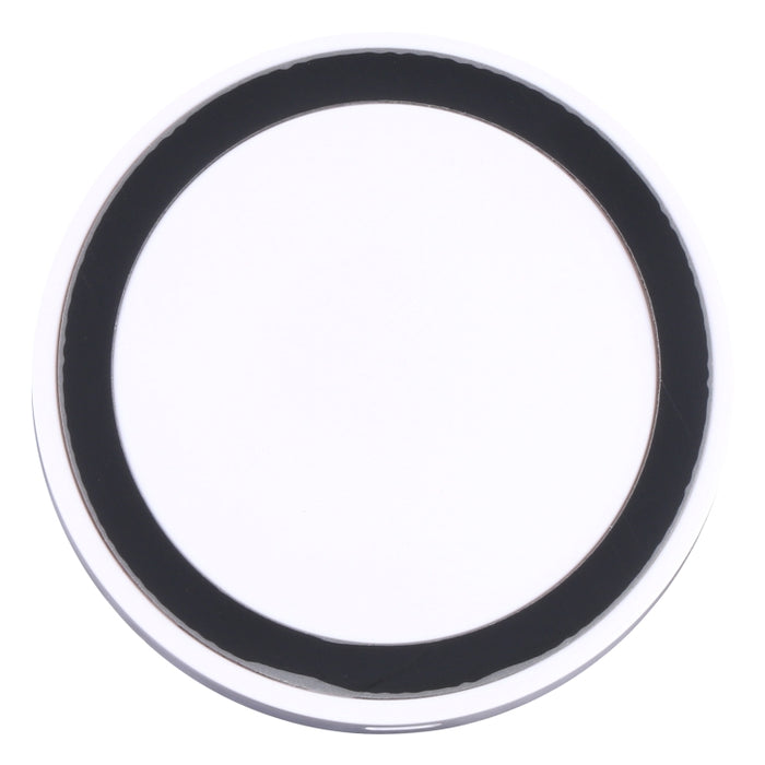 Almohadilla de carga inalámbrica redonda estándar QI universal (blanco + rojo)