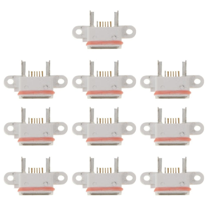 Conector de base de puerto de carga de 10 piezas para Xiaomi Mi 4, For Xiaomi Mi 4, For Xiaomi Mi 4(White)