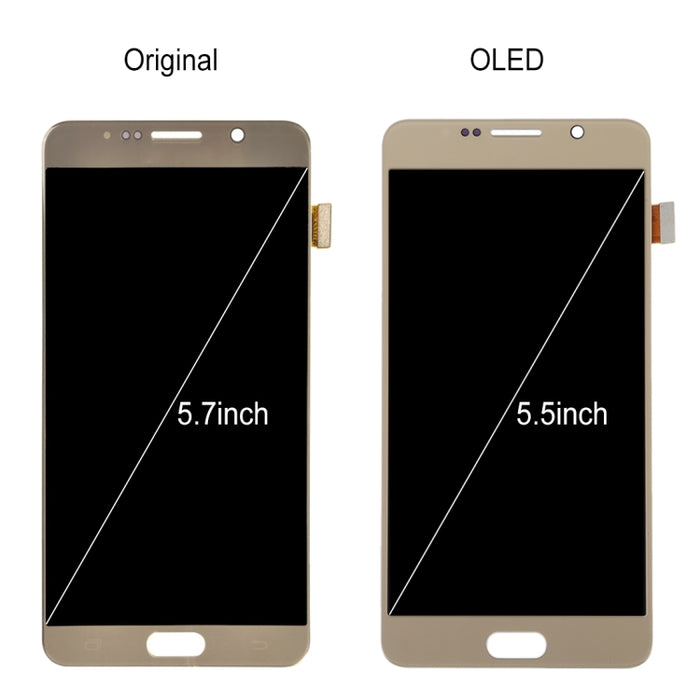 Pantalla LCD original de 5,7 pulgadas y ensamblaje completo del digitalizador para Galaxy Note 5 / N9200, N920I, N920G, N920G/DS, N920T, N920A