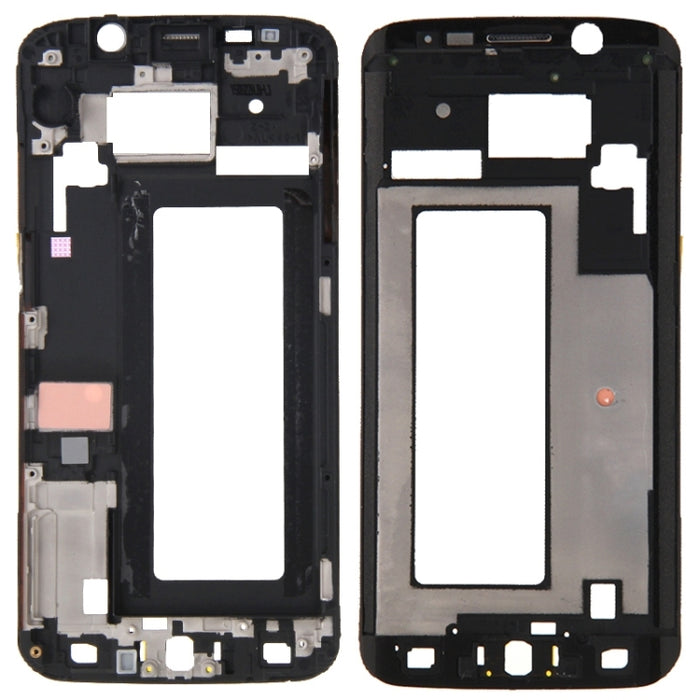 Para Galaxy S6 Edge / G925 Carcasa frontal Marco LCD Placa de bisel