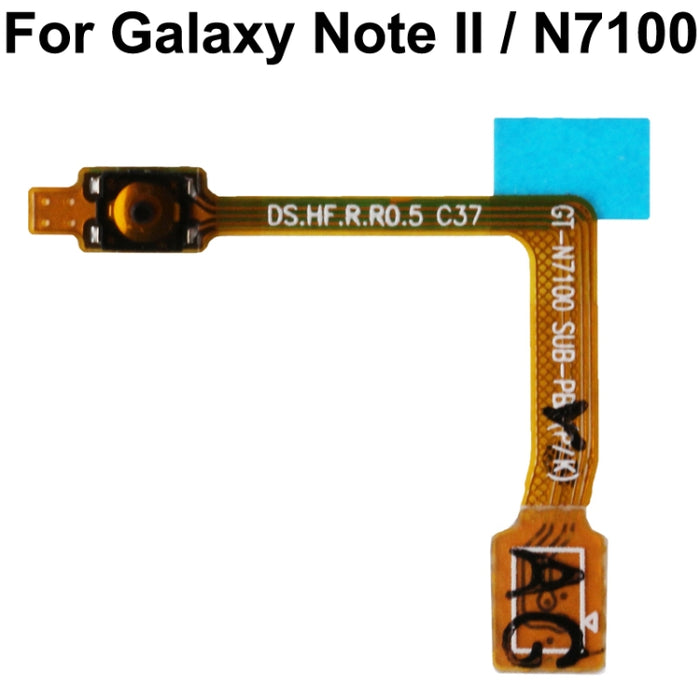Para Galaxy Note II / N7100 Cable flexible de botón de encendido original
