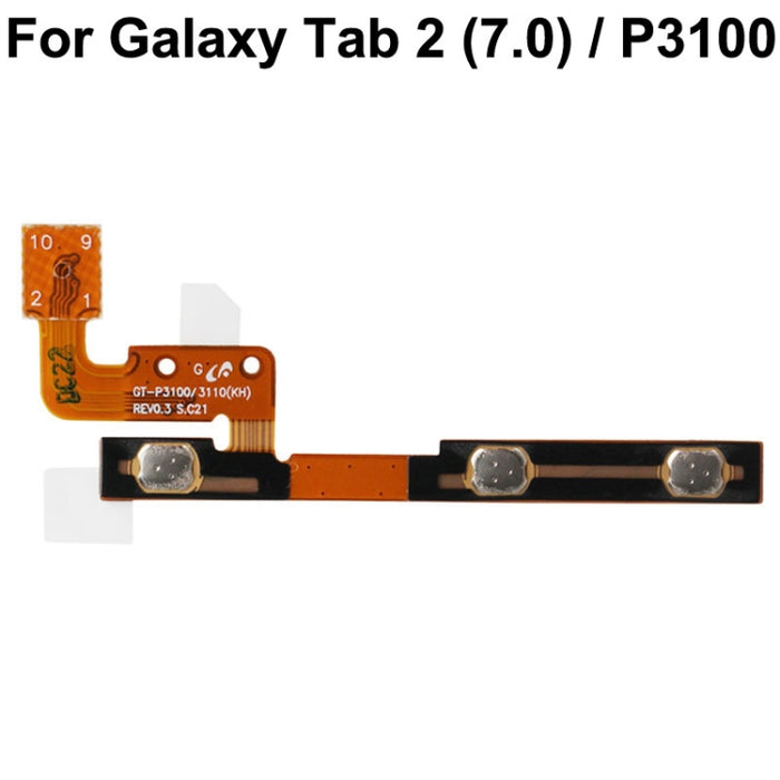 Para Galaxy Tab 2 (7.0) / P3100 Cable flexible de volumen del botón de encendido original
