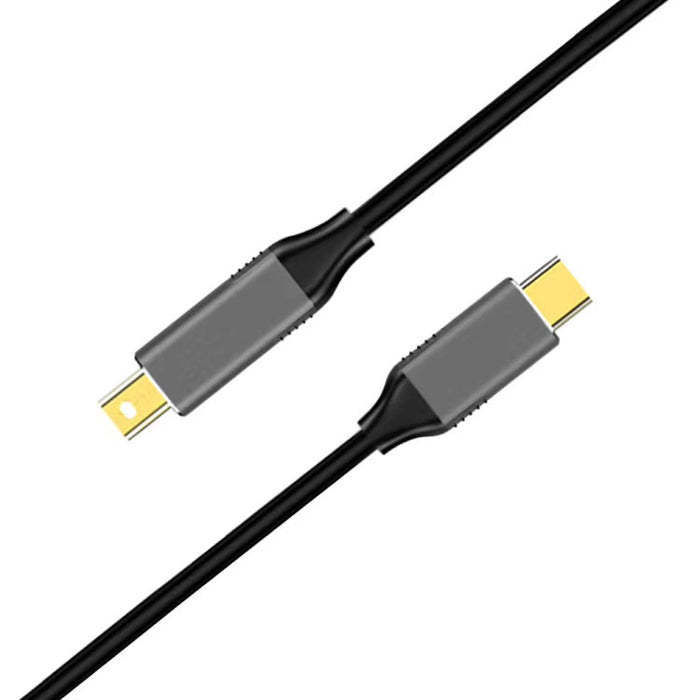 Cable adaptador Mini DisplayPort macho a USB-C / Type-C macho de 1,8 m