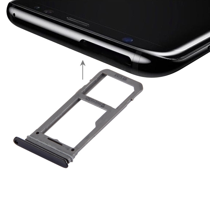Para Galaxy S8 Bandeja de tarjeta SIM + Bandeja Micro SD