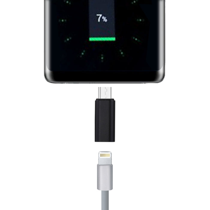 Adaptador de carcasa metálica de 8 pines hembra a USB-C/tipo-C macho