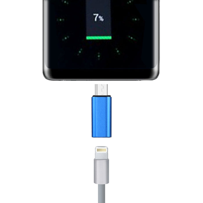 Adaptador de carcasa metálica de 8 pines hembra a USB-C/tipo-C macho