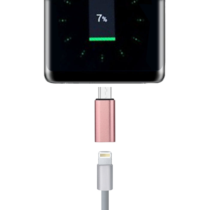 Adaptador de carcasa metálica de 8 pines hembra a USB-C/tipo-C macho