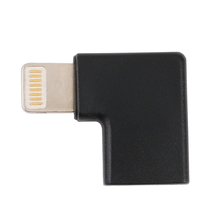 Adaptador de carga de codo macho de 8 pines a USB-C / tipo C hembra