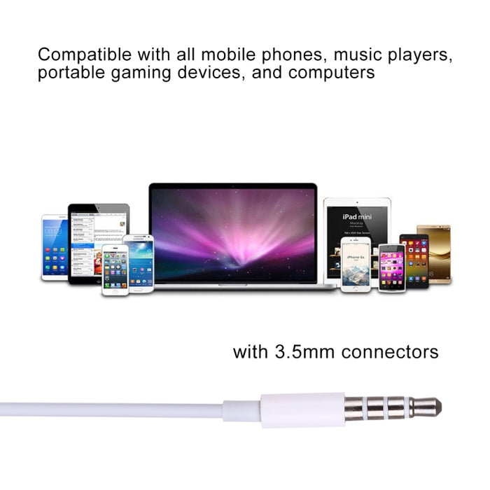 M27 Auriculares estéreo de graves dinámicos de 3,5 mm con micrófono