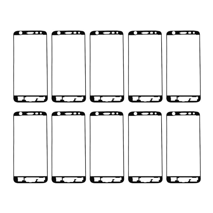 Para Galaxy J5 Prime / G570 10 piezas Adhesivo de carcasa frontal