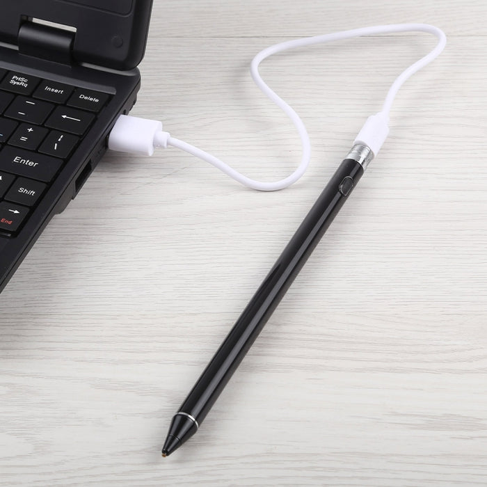 Lápiz óptico capacitivo para pantalla táctil, recargable, universal, largo, con punta de metal superfina de 2,3 mm, para iPhone, iPad, Samsung y otros teléfonos inteligentes o tabletas con pantalla táctil capacitiva