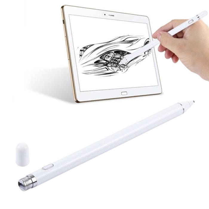 Lápiz óptico capacitivo para pantalla táctil, recargable, universal, largo, con punta de metal superfina de 2,3 mm, para iPhone, iPad, Samsung y otros teléfonos inteligentes o tabletas con pantalla táctil capacitiva