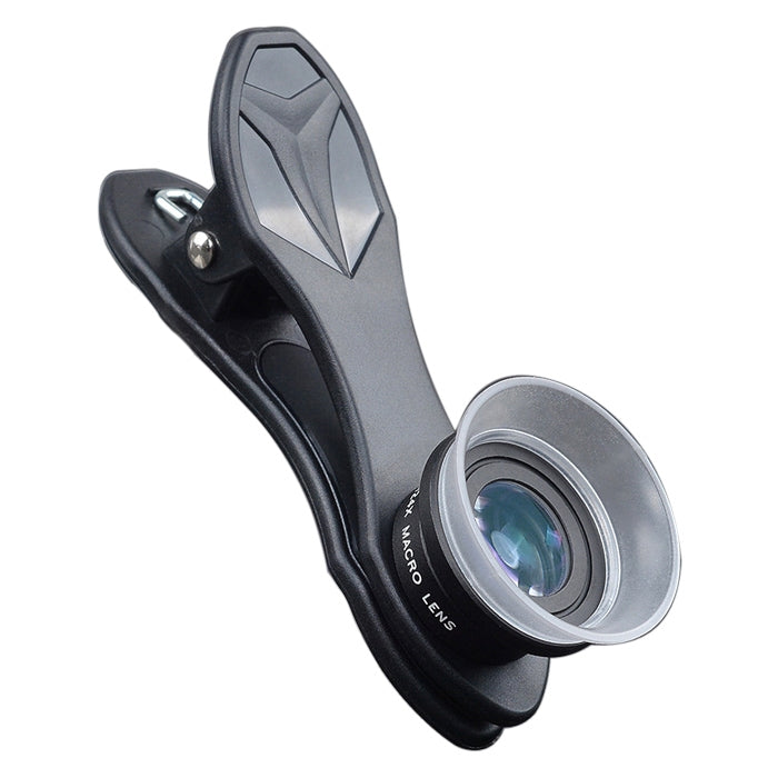 APEXEL APL-24X-H 2 en 1 Lente macro externa universal para teléfono móvil 12X y 24X con parasol