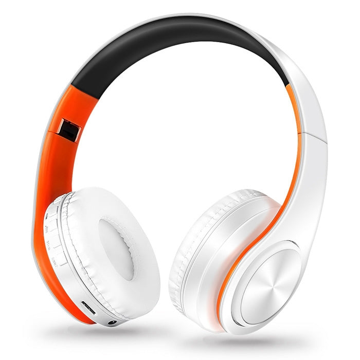 LPT660 Auriculares inalámbricos plegables deportivos con música estéreo y Bluetooth, compatibles con tarjeta TF