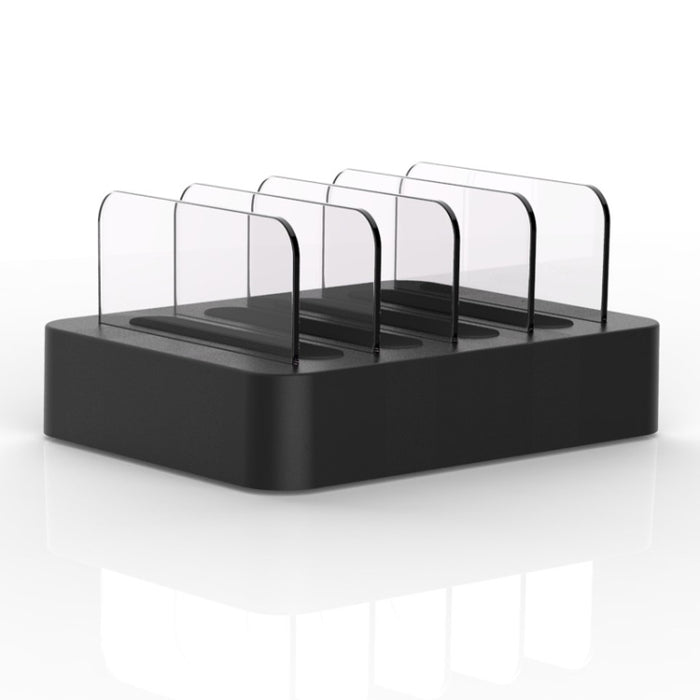 45W PD USB-C / Type-C + 18W PD USB-C / Type-C + 18W QC 3.0 USB + Puertos USB Cargador inteligente con bisel desmontable, enchufe para Reino Unido